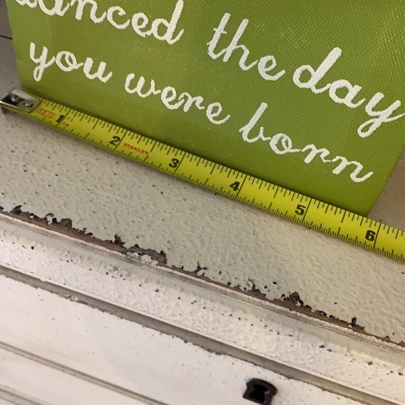 Green wall hanging decor baby nursery The Angels Danced The Day You Were Born​ - Picture 2 of 6